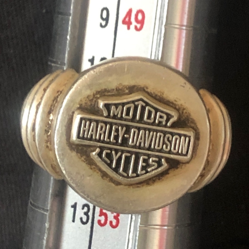 Harley Davidson official merch sterling silver ring USA size 6 HD EU 12: Ag 925